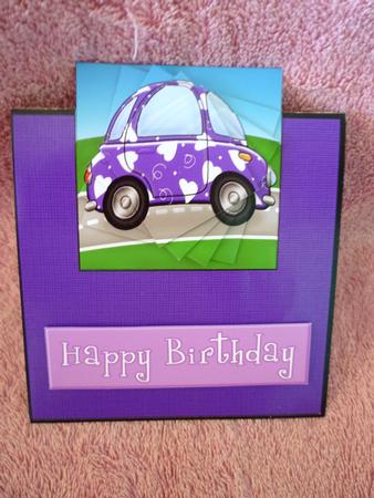 Funky Love Bug Car No-Hole Over the Edge & spiral pyramid by Michelle Chivers