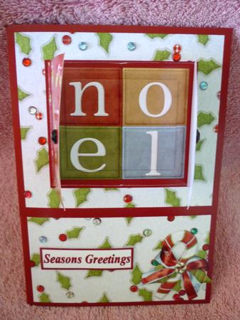 Open the Door! Noel Christmas Card by Michelle Chivers
