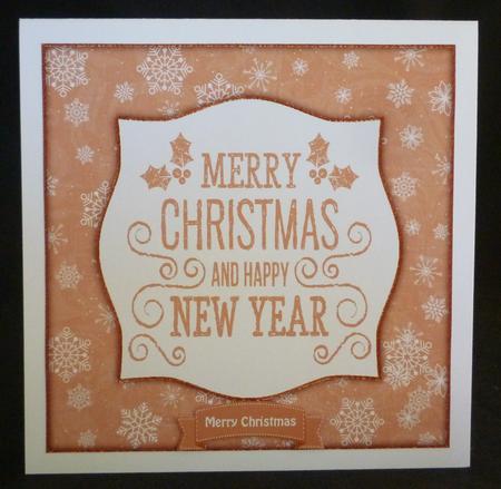 Holly, Merry Christmas & Happy New Year 8x8 Topper by Michelle Chivers