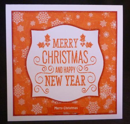 Holly, Merry Christmas & Happy New Year 8x8 Topper by Michelle Chivers