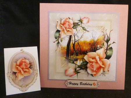 7"x 7" Floral Cardfront by Michelle Chivers
