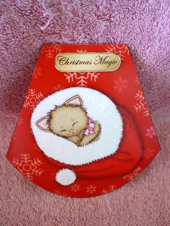 Christmas Kitten Wobble Card by Michelle Chivers