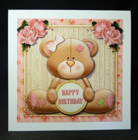 Birthday Bear 8x8 Mini Kit by Michelle Chivers