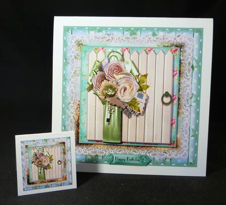 The Garden Gate Card Front Kit by Michelle Chivers