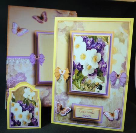 Cardtopper with Matching Envelope Purple 732 by Michelle Chivers