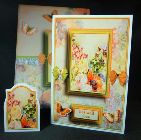 Cardtopper with Matching Envelope Orange 731 by Michelle Chivers