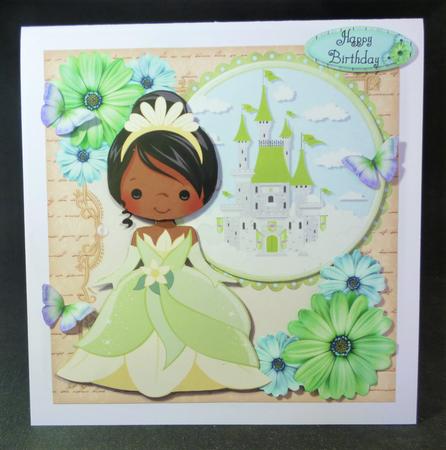 Beautiful Princess in Green Dress 8x8 Mini Kit by Michelle Chivers