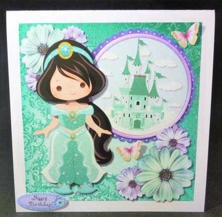 Beautiful Aqua Princess 8x8 Mini Kit by Michelle Chivers