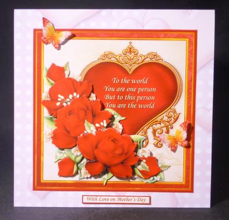You Are the World Red Roses Verse 8x8 Mini Kit by Michelle Chivers