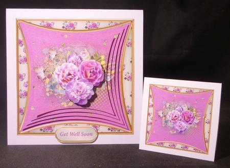 Pink and Pretty - Curved Frame Card Mini Kit by Michelle Chivers