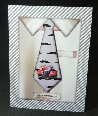 Male Card Tie & Mg Car by Michelle Chivers