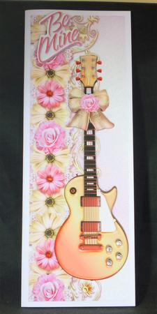 Pretty Roses with Guitar Hear and Roses Tall Dl by Michelle Chivers