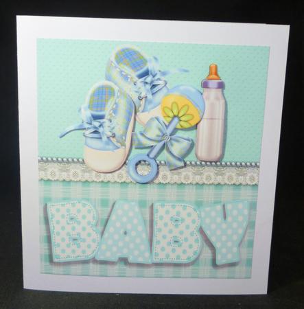 Baby Boy Bits & Bobs 8x8 by Michelle Chivers