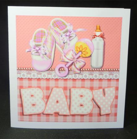 Baby Girl Bits & Bobs 8x8 by Michelle Chivers