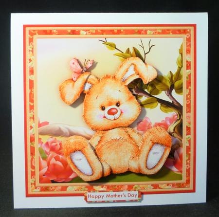 Chilled Bunny 8x8 Decoupage Mini Kit for All Occasions by Michelle Chivers