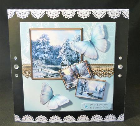 Black and Green Background Papers 8x8 by Michelle Chivers