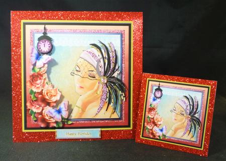 Stunning Flapper Lady No 6 Mini Kit by Michelle Chivers