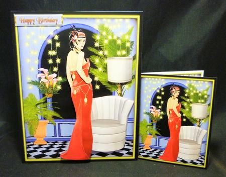 Stunning Flapper Lady No 11 Mini Kit by Michelle Chivers