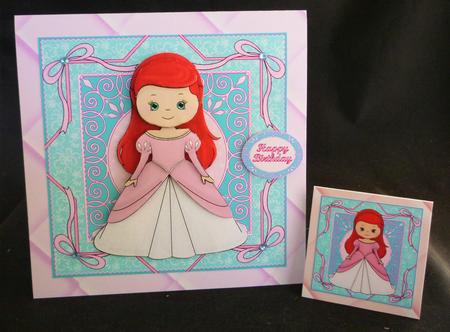 Beautiful Princess Red Head Decoupage Mini Kit by Michelle Chivers