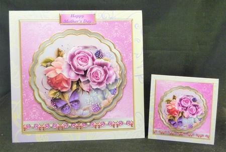 Blackberry Roses Stacked Layer Card Mini Kit by Michelle Chivers