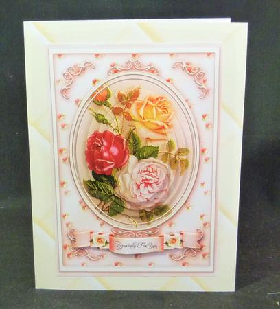 Pretty Roses Pyramids Card by Michelle Chivers