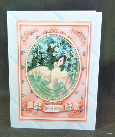 White Dove Pyramids Card by Michelle Chivers