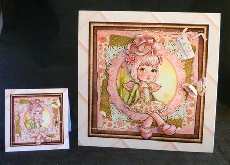 Cute Angel Cardtopper 795 by Michelle Chivers