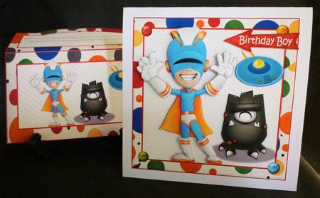 8x8 Super Hero Birthday Boy Mini Kit by Michelle Chivers