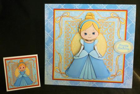 Beautiful Princess Cinderella Decoupage Mini Kit by Michelle Chivers