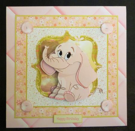 Pink Elephant 7.5 Card Mini Kit by Michelle Chivers