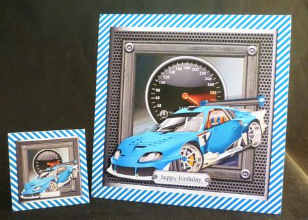 Life's Too Short to Drive Boring Cars -blue by Michelle Chivers