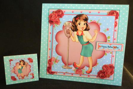The Jazz Singer Card Front Kit by Michelle Chivers
