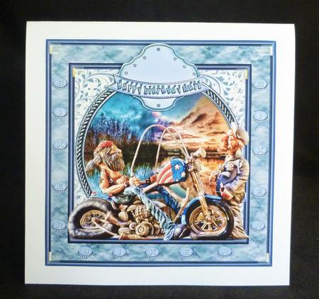 Happy Biker Dude by Michelle Chivers