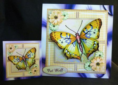 Jumbo Butterfly Daisies Yellow Kit by Michelle Chivers