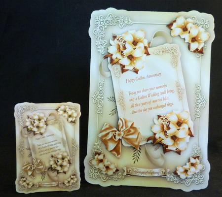 Anniversary Golden Wedding Card Mini Kit by Michelle Chivers