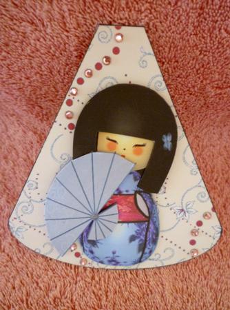 China Doll Wobble Card Sheet by Michelle Chivers