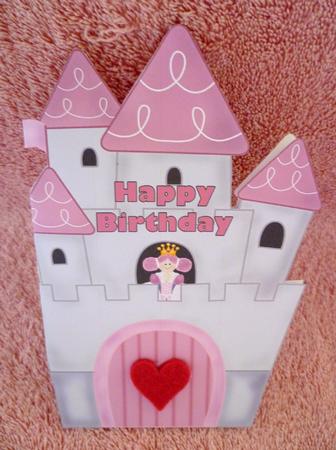 Princess Castle Shaped Card by Michelle Chivers