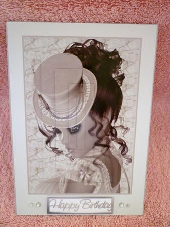 Vintage Lady Portrait in Black & White by Michelle Chivers
