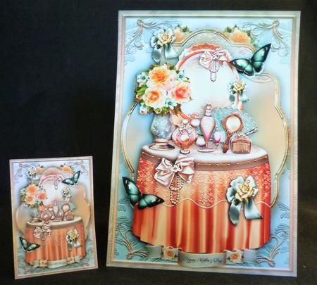 Peach Dressing Table Card Mini Kit by Michelle Chivers