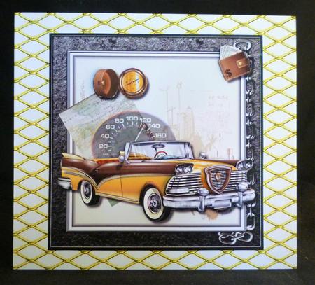 Classic Olide Car Card Topper by Michelle Chivers