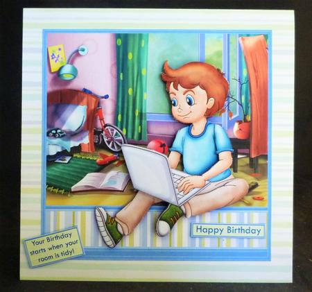 Your Birthday Starts When You Room is Tidy Boys Mini Kit by Michelle Chivers