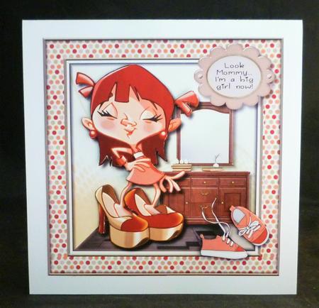 I'm a Big Girl Now! Card Topper 2 by Michelle Chivers
