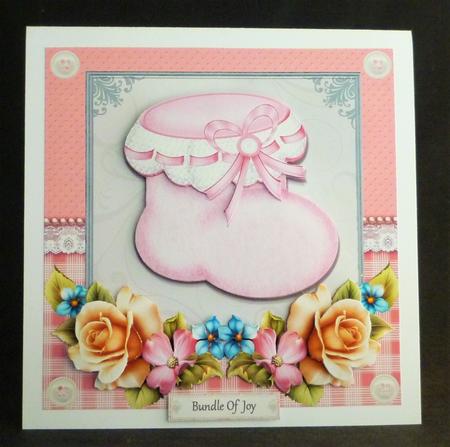 Gorgeous Pink Lace Bootie 8x8 Mini Kit by Michelle Chivers