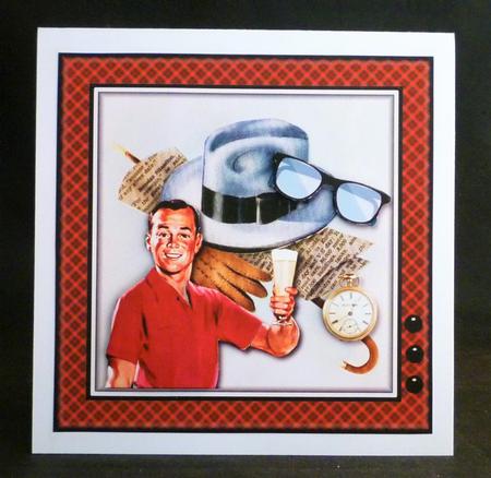 Retro Dad Card Topper by Michelle Chivers