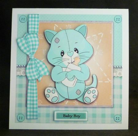 Adorable Aqua Bear 8x8 Mini Kit by Michelle Chivers