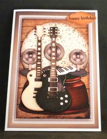 Music Globe Male Card Mini Kit by Michelle Chivers
