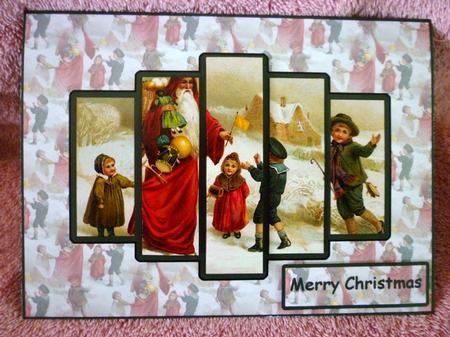Santa and Kids Pyramid Panel by Michelle Chivers