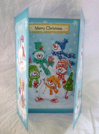 Lovely Gatefold of Snowmen by Michelle Chivers