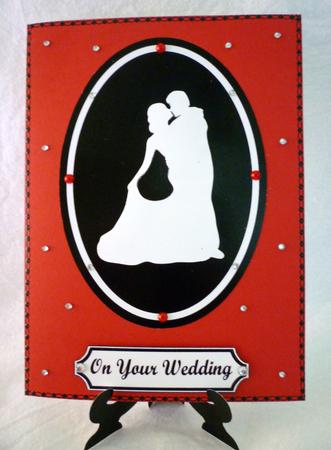 Dancing Couple Plate Card by Michelle Chivers