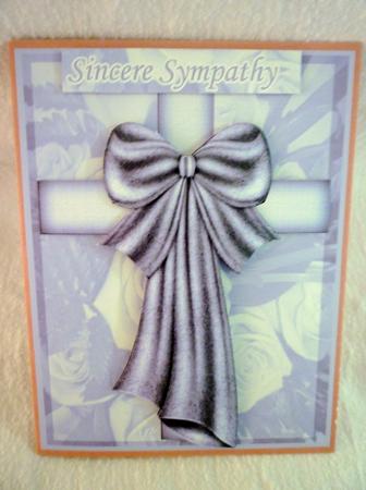 With Sincere Sympathy God Bless Happy Birthday Lilac by Michelle Chivers